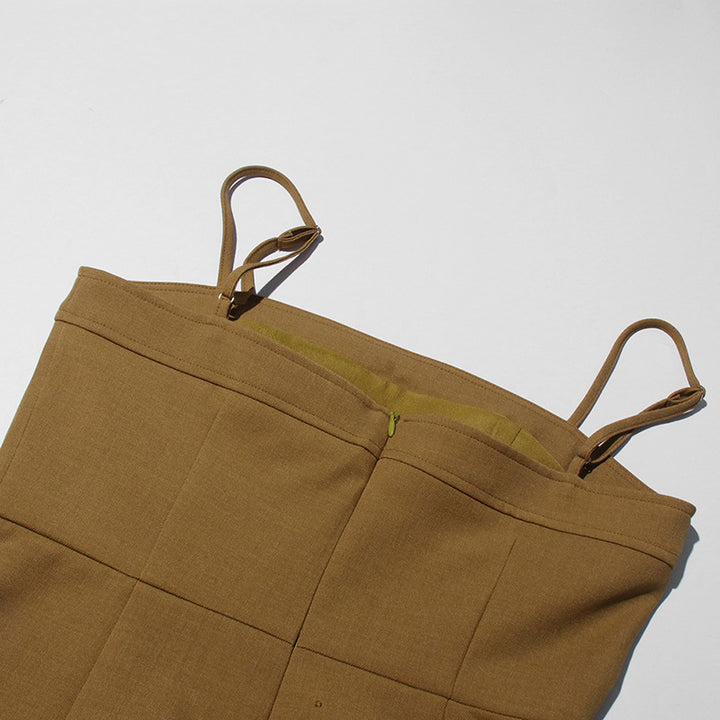 Geplooide top met uitlopende mouwen en maxi-rok set met tailleband – Rosiny 