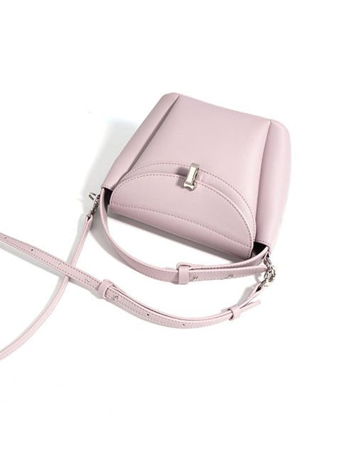 structured top handle bag with curved flap - LEXI