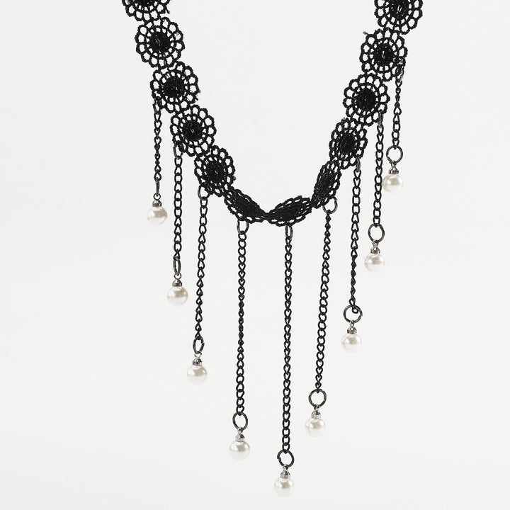 多彩链项链，带有珐琅海洋饰物 - CORALIA 