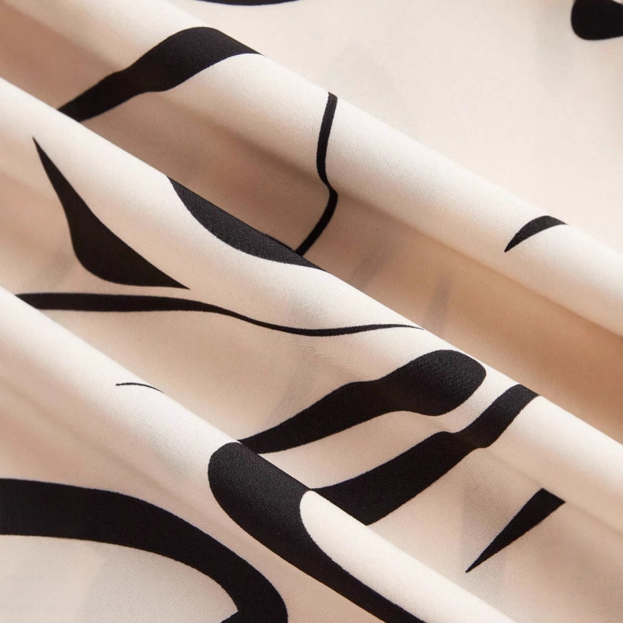 Abstract Print Wide-Leg Pants – ARIA