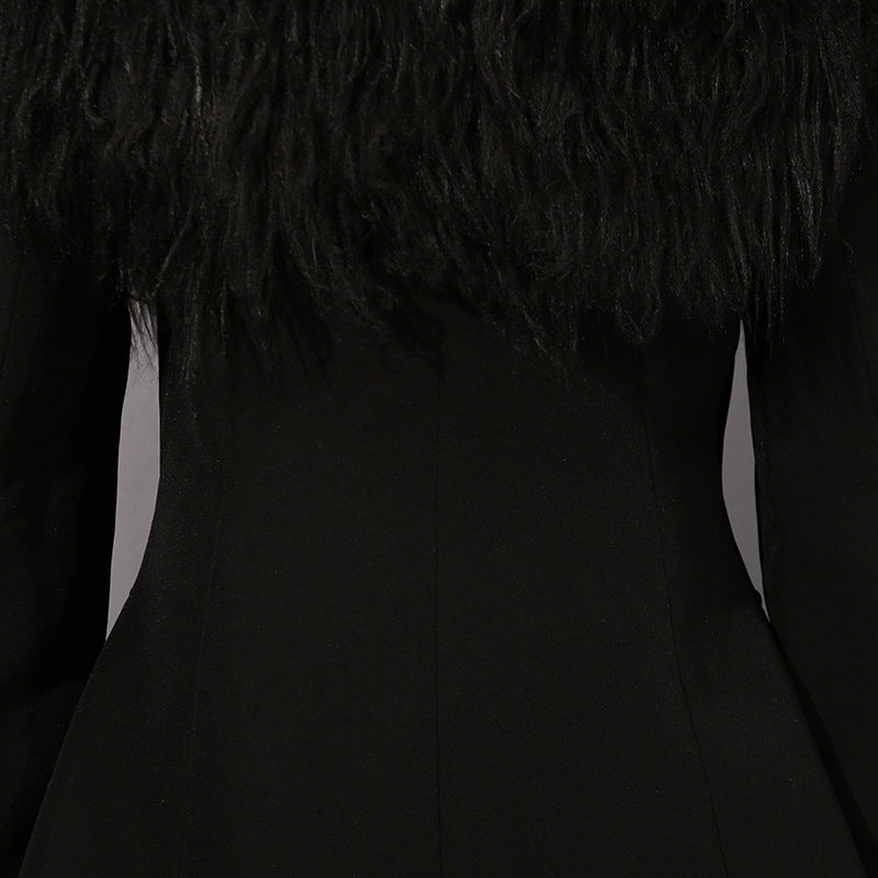 Haut à manches évasées plissées et ensemble jupe longue avec ceinture à la taille – Rosiny 