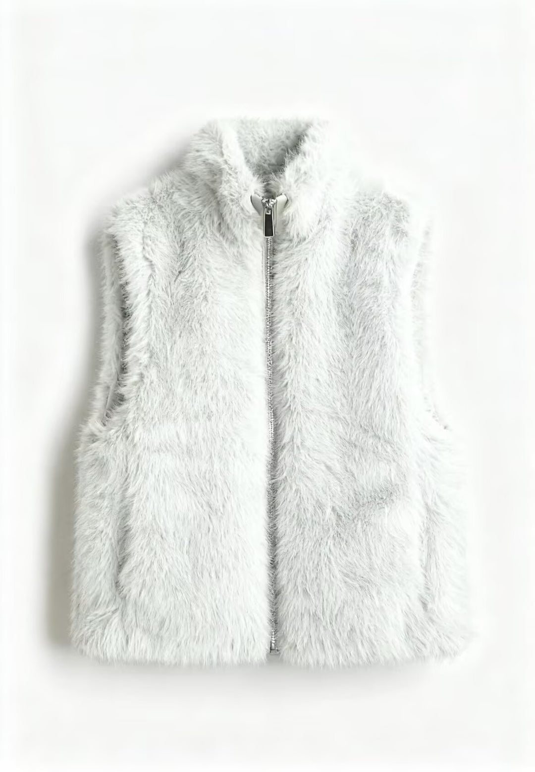 Soft Faux Fur Zip-Up Vest – LUNA