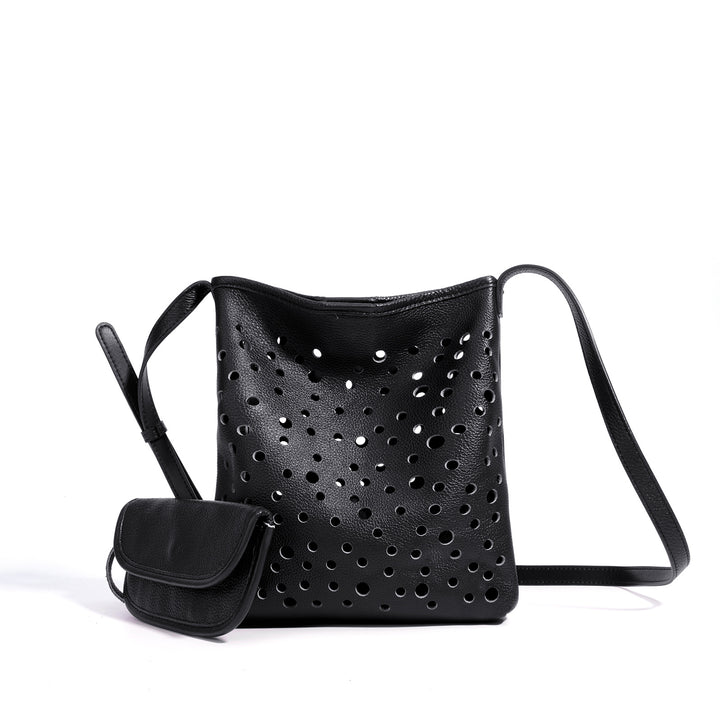 sac cabas en rotin tissé avec doubles poignées en cuir – LÉONIE 