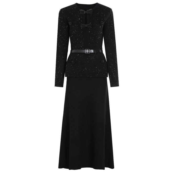 Refined Couture Dress with Sculpted Silhouette – AURELIA