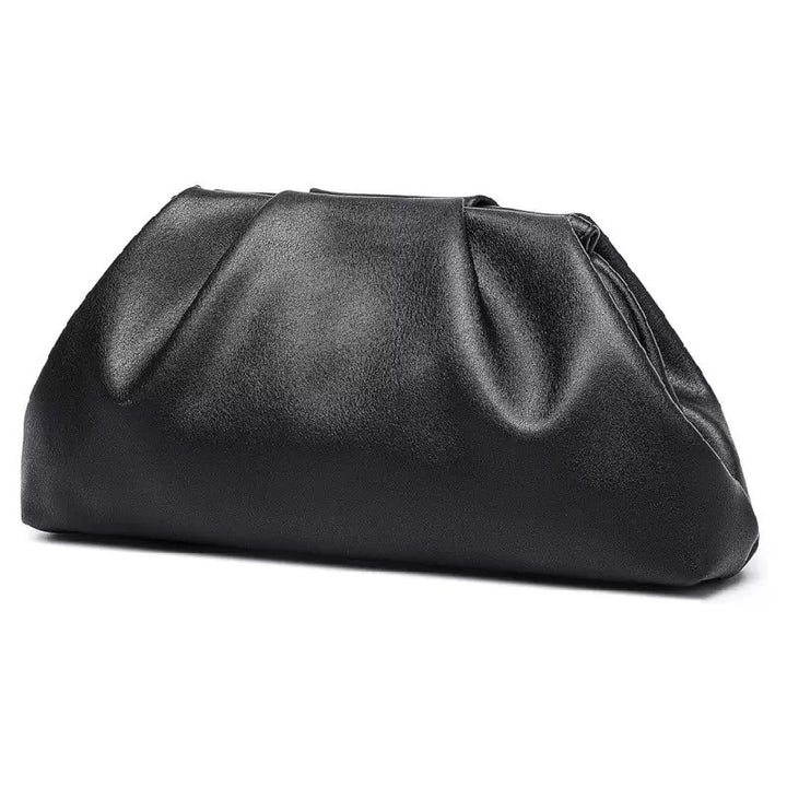 soft pleated leather clutch bag – ADLNIA