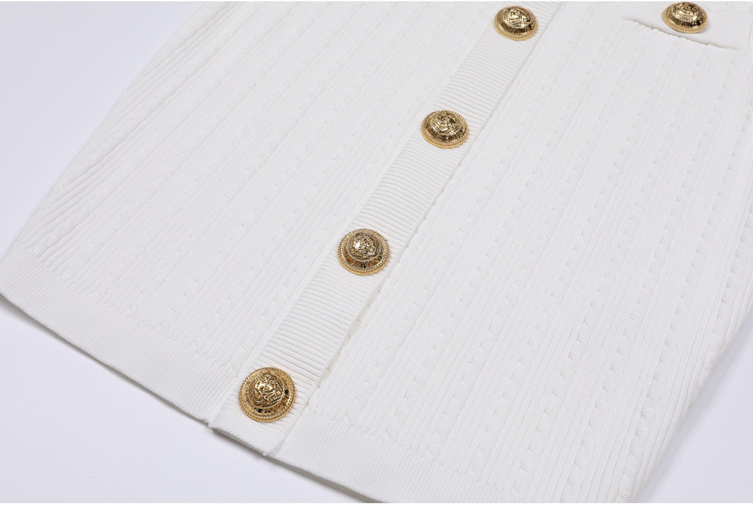 Haut à manches évasées plissées et ensemble jupe longue avec ceinture à la taille – Rosiny 