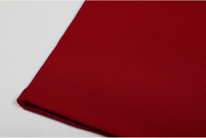 two-piece knit set with heart-shaped button accents – AMELIEV