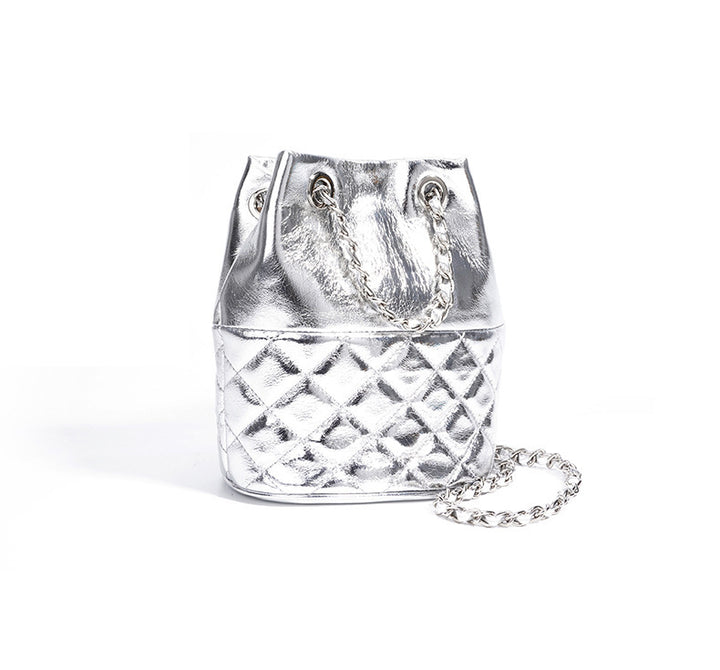 geweven rieten draagtas met dubbele leren handvatten – LÉONIE 