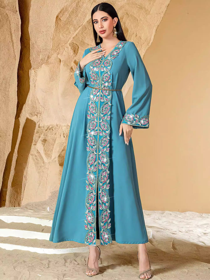 fluid sculpted evening dress with refined drape – CALISTA