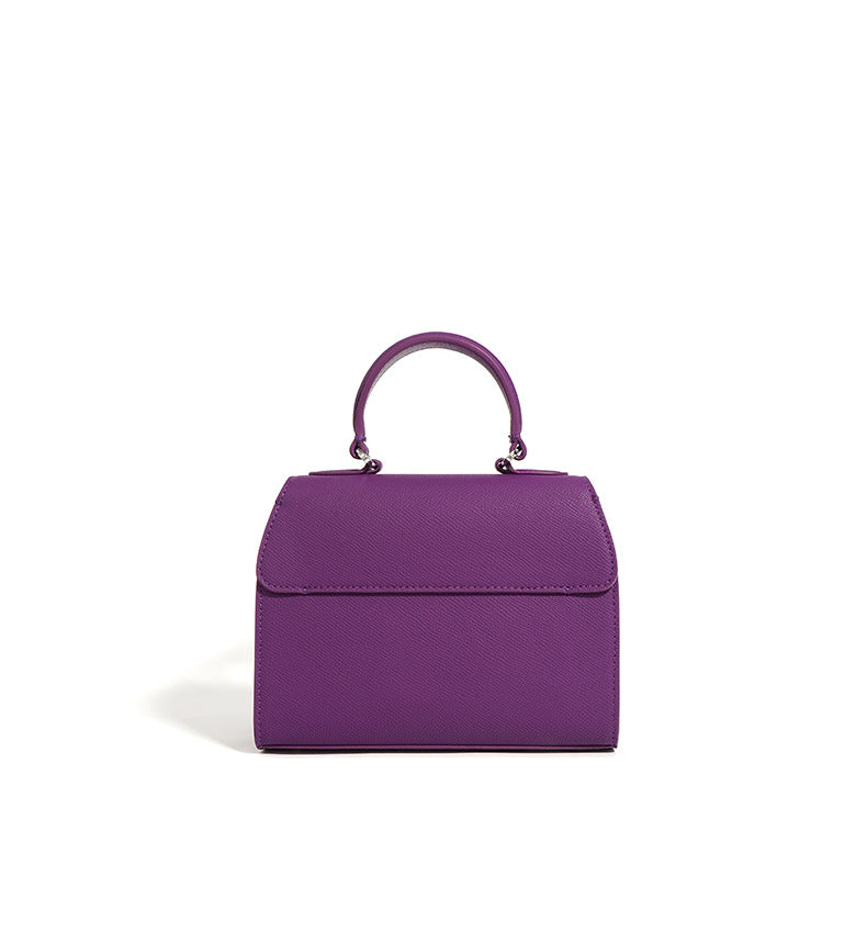 geweven rieten draagtas met dubbele leren handvatten – LÉONIE 