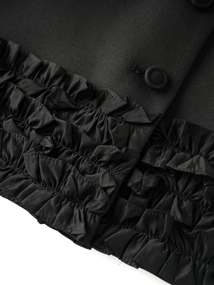 robe midi à manches courtes avec des appliqués floraux 3D - BLOOMIQ 