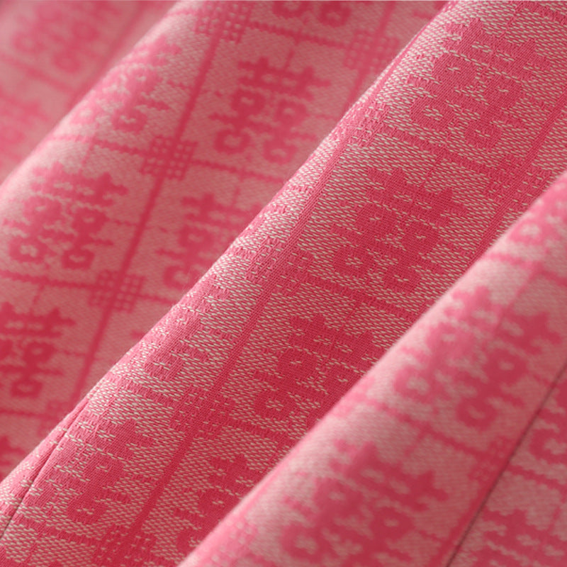 Geplooide top met uitlopende mouwen en maxi-rok set met tailleband – Rosiny 