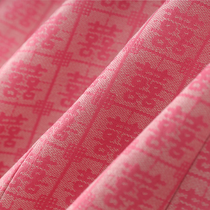 Geplooide top met uitlopende mouwen en maxi-rok set met tailleband – Rosiny 