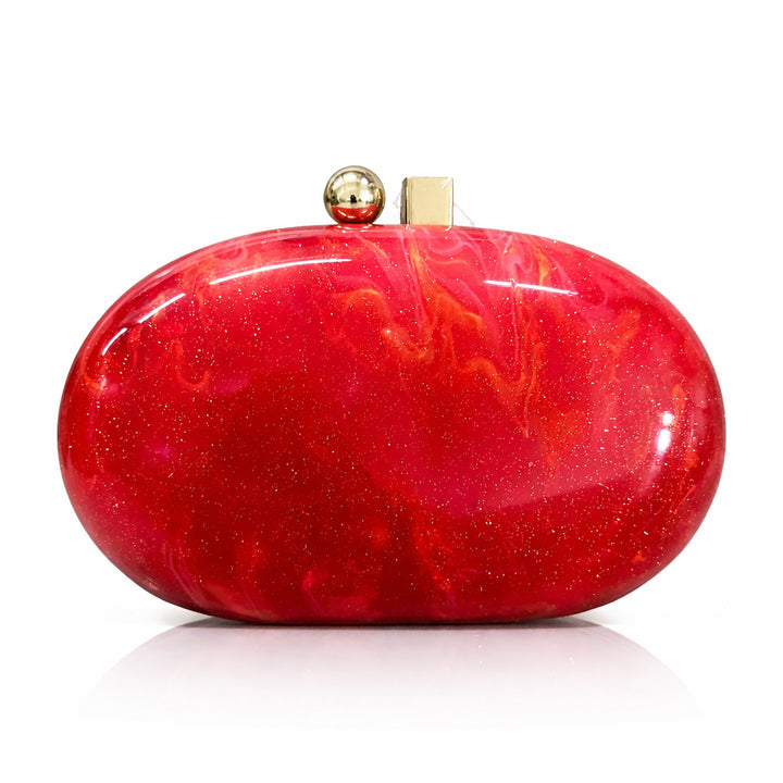 emerald marbled clutch with gold clasp – VERDÉA