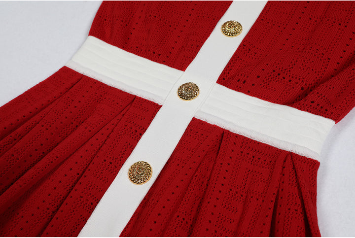 Geplooide top met uitlopende mouwen en maxi-rok set met tailleband – Rosiny 