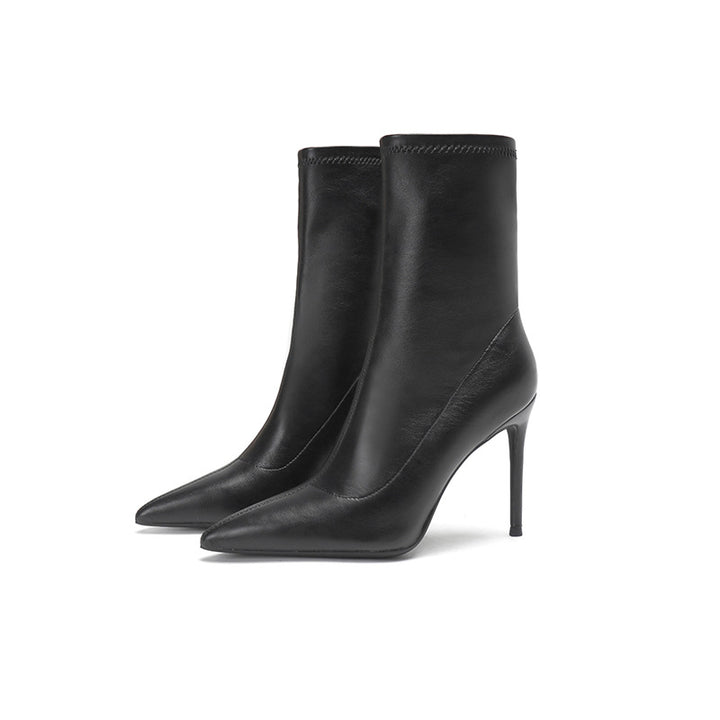pointed-toe ankle boots with stiletto heel – ARIANZWY