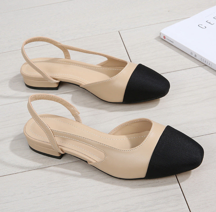 slingback pumps with colorblock toe – AURELIARO