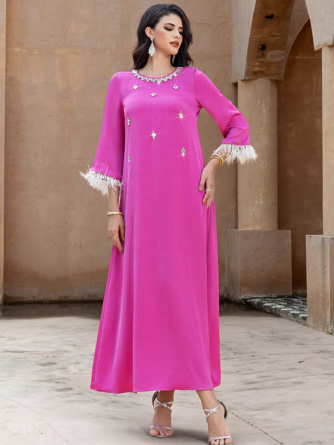 asymmetric draped evening dress with sculpted elegance – NYXIA