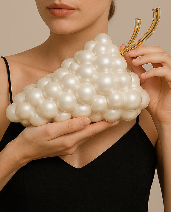 geweven rieten draagtas met dubbele leren handvatten – LÉONIE 