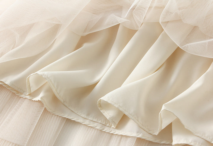 tiered pleated chiffon midi skirt – AUREN