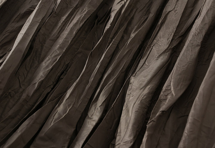 crinkled full-volume maxi skirt with elastic waist – TERRA