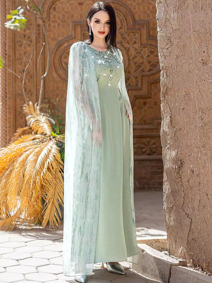 minimal sculpted evening dress with refined drape – CALYX