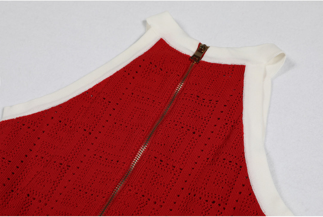 Geplooide top met uitlopende mouwen en maxi-rok set met tailleband – Rosiny 