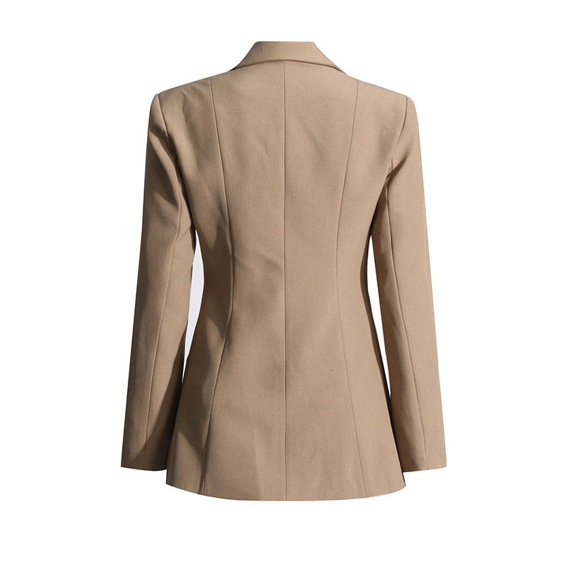 tailored blazer with front tie cutout design – MIRIKA