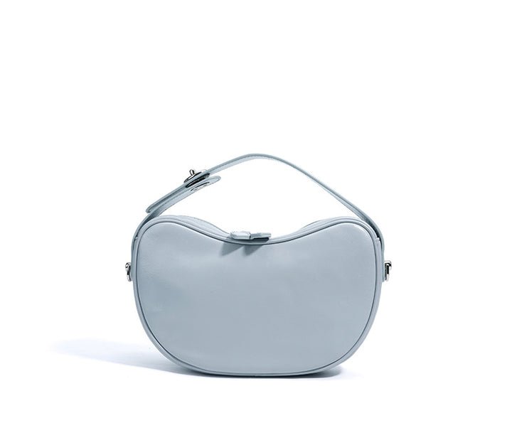 编织藤条手提包，配有双层皮革手柄 – LÉONIE 