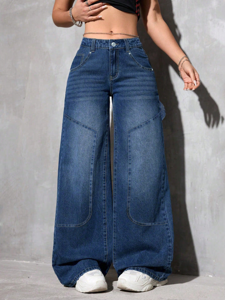 Geplooide top met uitlopende mouwen en maxi-rok set met tailleband – Rosiny 