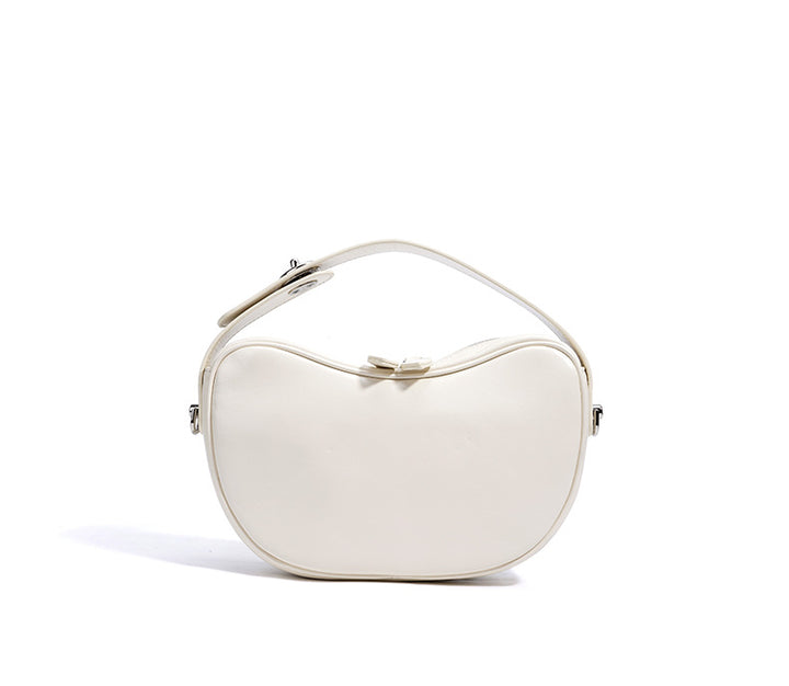 编织藤条手提包，配有双层皮革手柄 – LÉONIE 