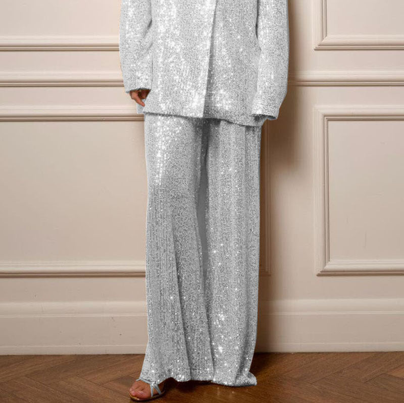 sequined oversized blazer suit – GURORA