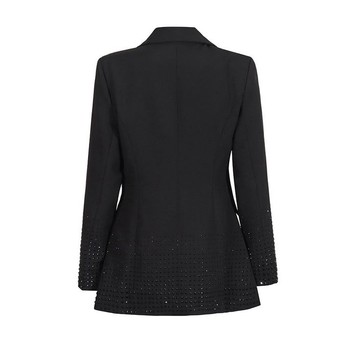 Plissiertes Oberteil mit ausgestellten Ärmeln und Maxirock-Set mit Taillengürtel – Rosiny 