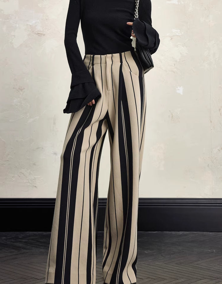 Geplooide top met uitlopende mouwen en maxi-rok set met tailleband – Rosiny 