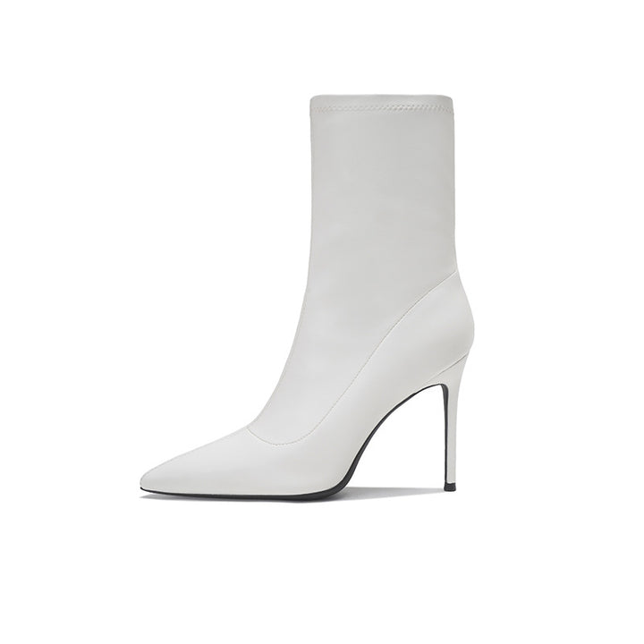 pointed-toe ankle boots with stiletto heel – ARIANZWY
