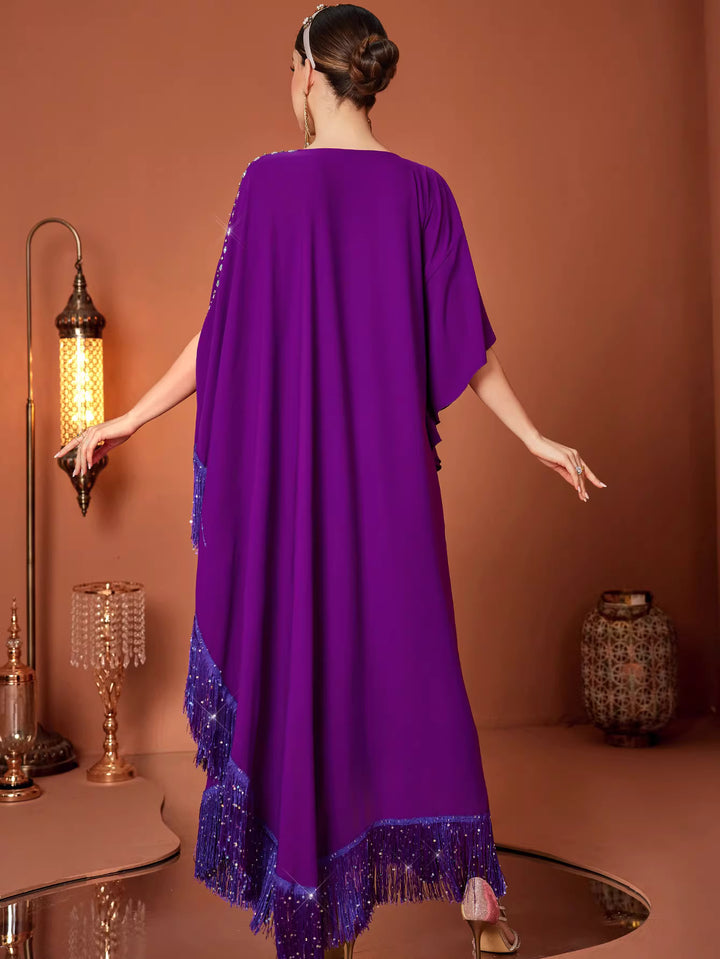 architectural draped dress with modern cut – ELARA