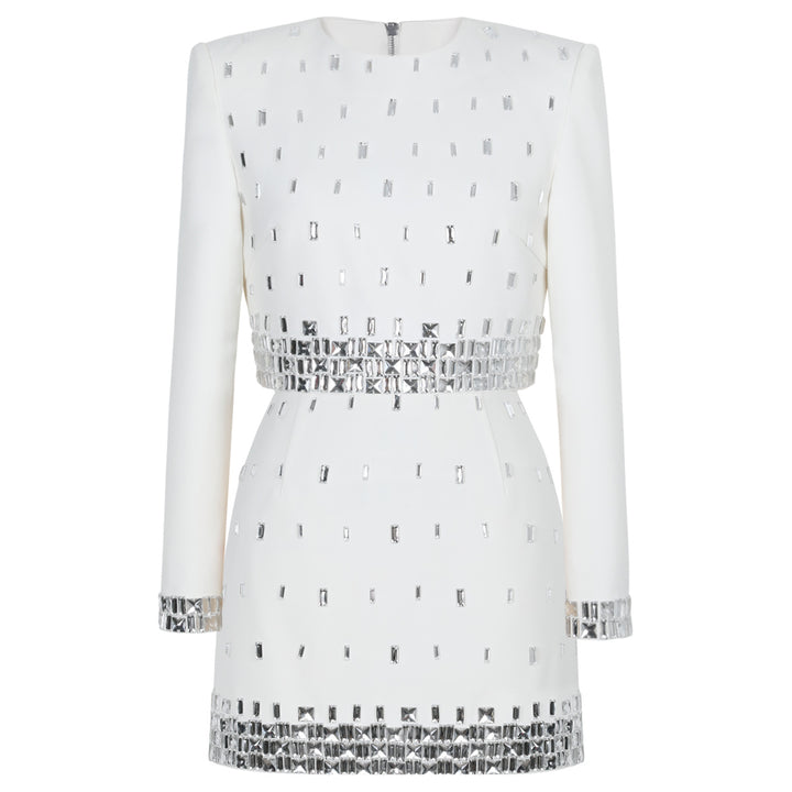 Geplooide top met uitlopende mouwen en maxi-rok set met tailleband – Rosiny 