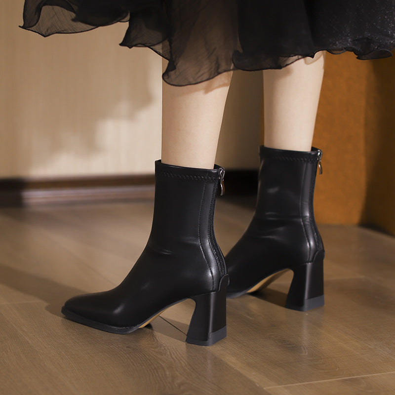 حذاء بكعب سميك ومقدمة مدببة - أوراسيف