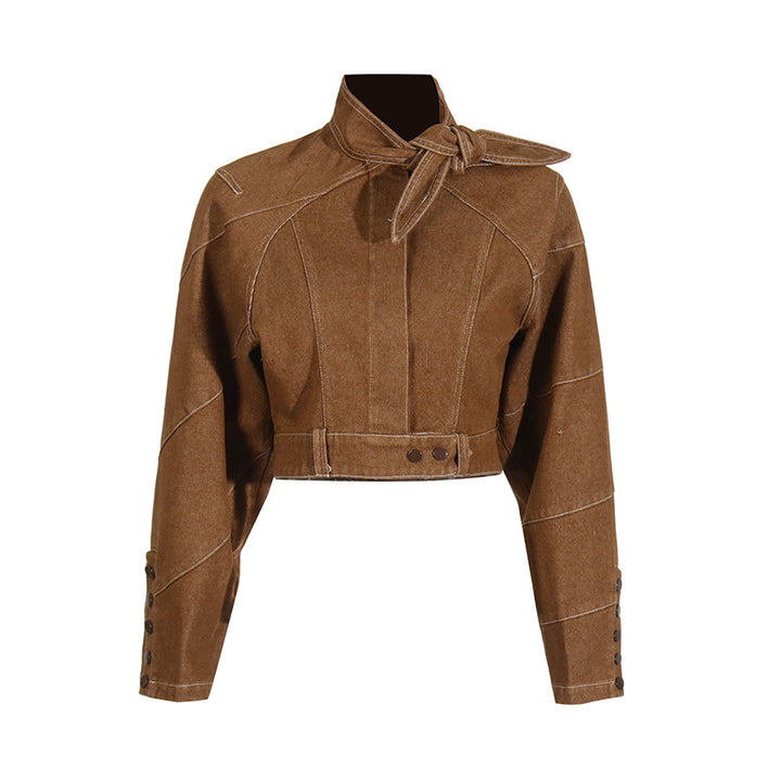 structured belted jumpsuit with asymmetric details – CASSIA