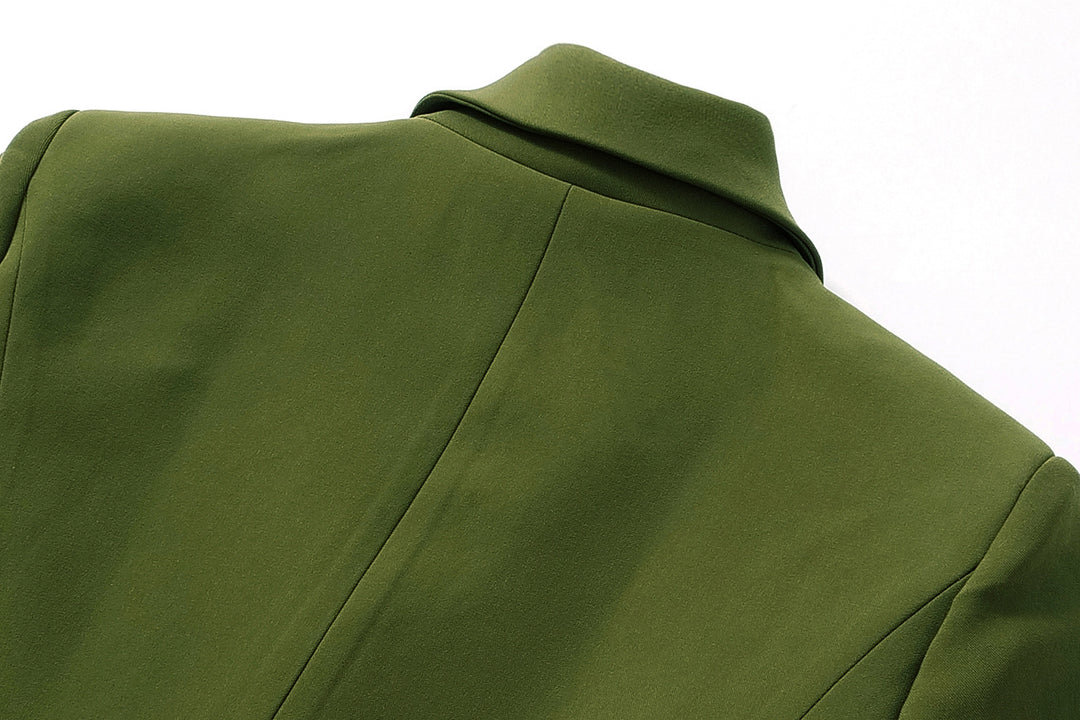 Geplooide top met uitlopende mouwen en maxi-rok set met tailleband – Rosiny 