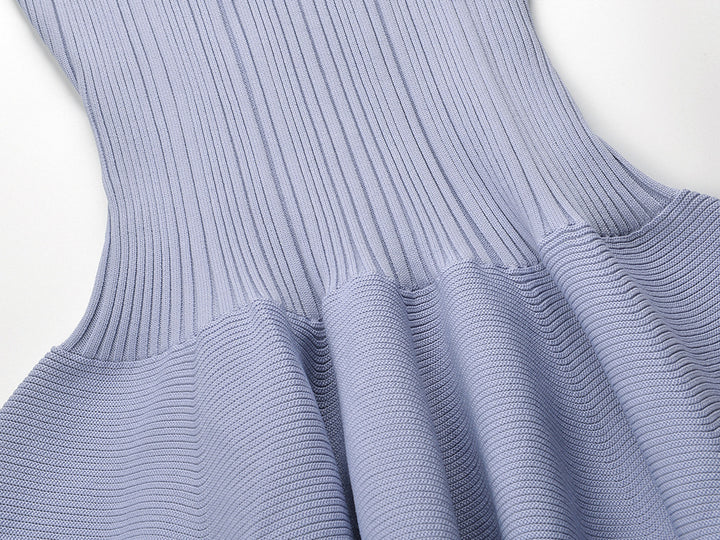 Geplooide top met uitlopende mouwen en maxi-rok set met tailleband – Rosiny 