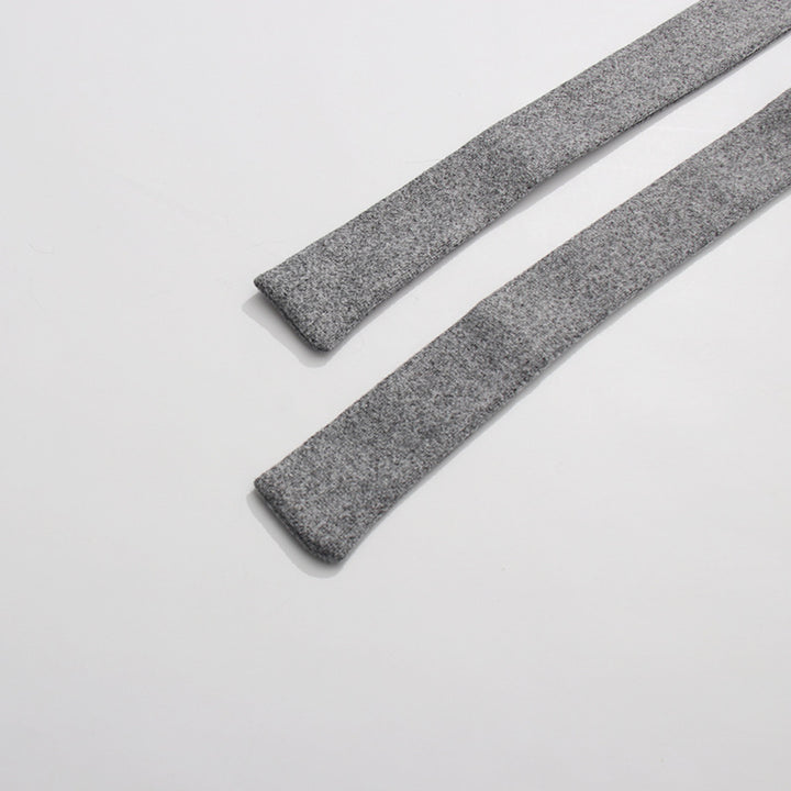 Plissiertes Oberteil mit ausgestellten Ärmeln und Maxirock-Set mit Taillengürtel – Rosiny 