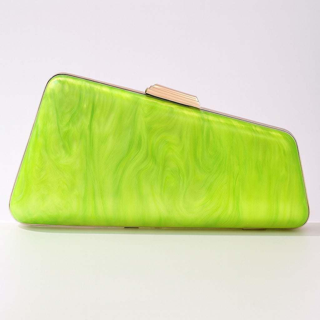 marbled lilac clutch with gold frame – LILURA