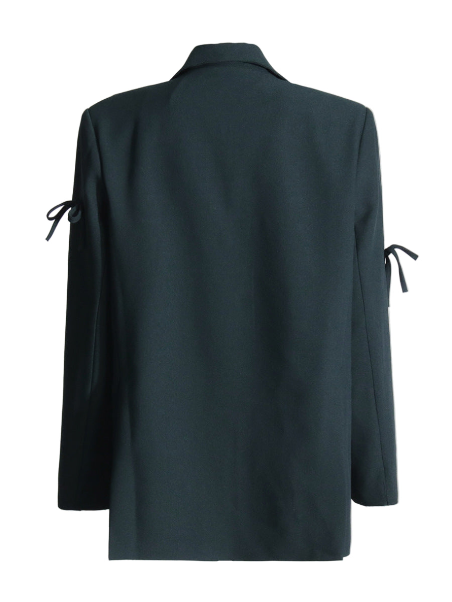 oversized blazer with bow embellishments – MALINYA