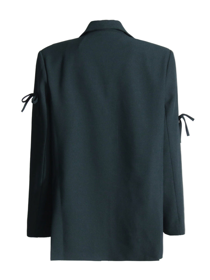 oversized blazer with bow embellishments – MALINYA