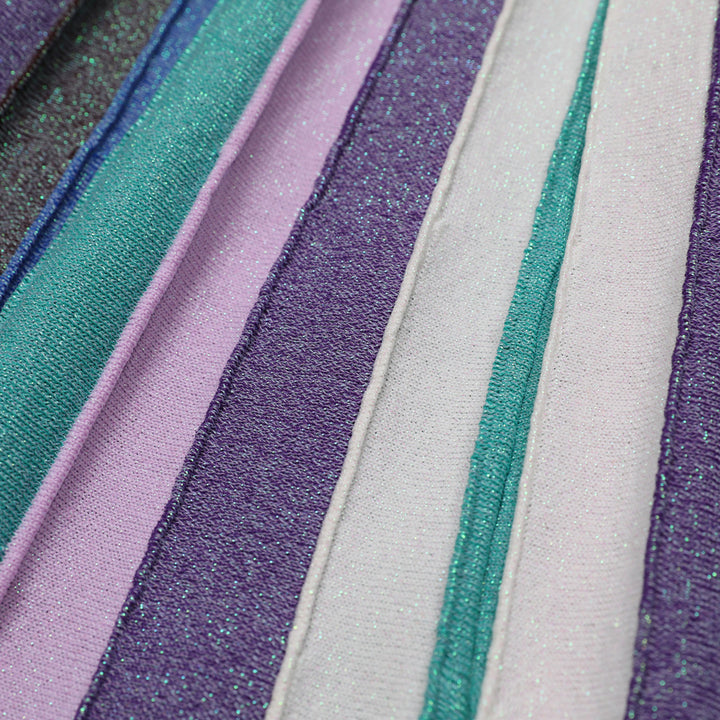 Geplooide top met uitlopende mouwen en maxi-rok set met tailleband – Rosiny 