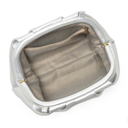 soft pleated leather clutch bag – ADLNIA