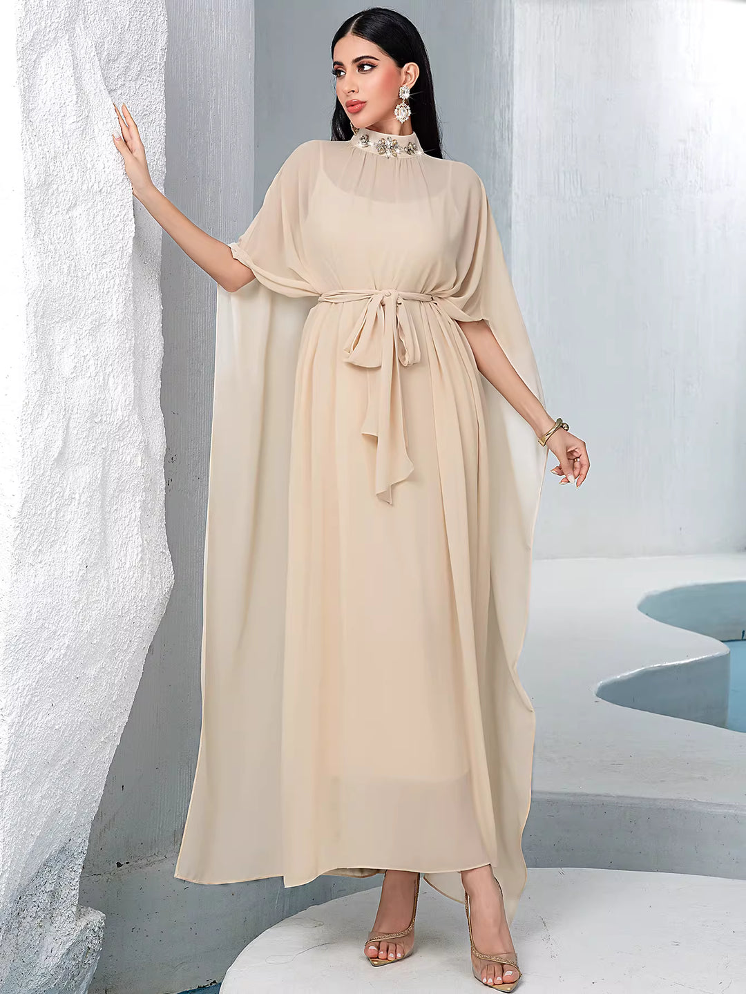 فستان ماكسي أنيق بدون أكمام - لومينا