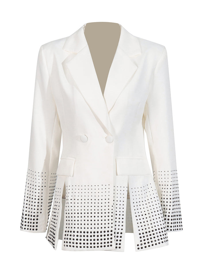 Plissiertes Oberteil mit ausgestellten Ärmeln und Maxirock-Set mit Taillengürtel – Rosiny 