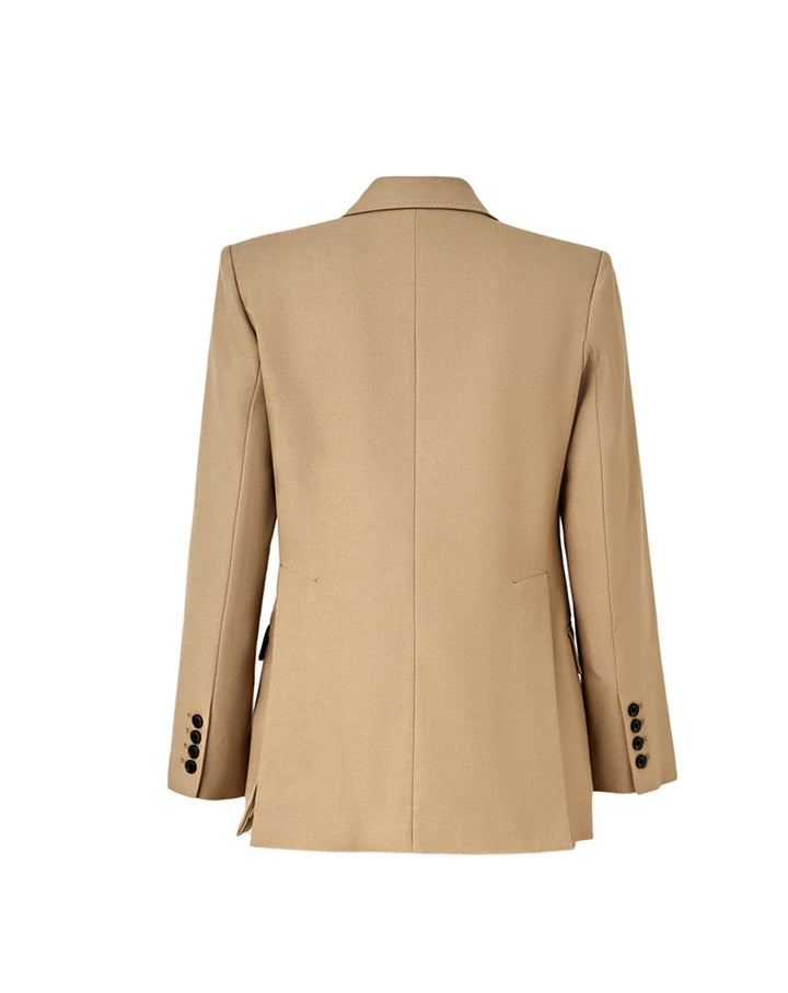 tailored double-breasted blazer suit with straight-leg trousers – SAHARA
